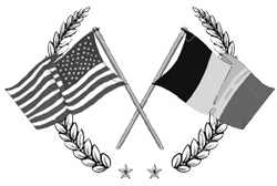 American and Belgian flags
