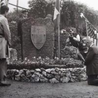 Tribute at Newman monument