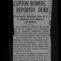 Clifton A Bowers obituary 2