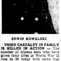 Erwin Kowalski obituary