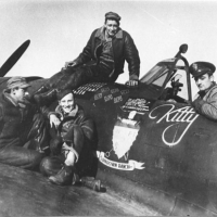 Grant M. Turley photograph with plane