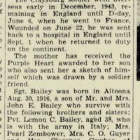 King E Bailey obituary