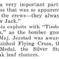 Continuation of the obituary of John L Jerstad in the Northwestern University alumni news, courtesy of Erwin Derhaag John L Jerstad obituary continued
