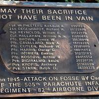Monument to I Company of the 505th PIR 82nd Airborne