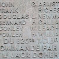 Richesin's name on the monument