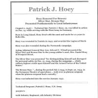 Patrick J Hoey tribute