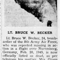 Article about Bruce Becker missing 