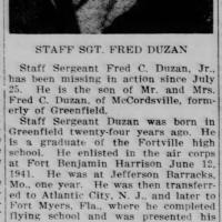 Fred C Duzan article
