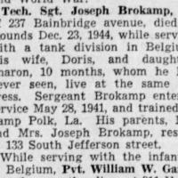 Joseph Brokamp obituary