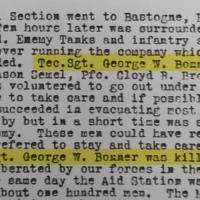 George W Bonner after action report