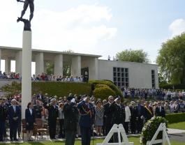 King's wreath presentation at the Henri-Chapelle Ceremony 2016 Henri-Chapelle ceremony 2016